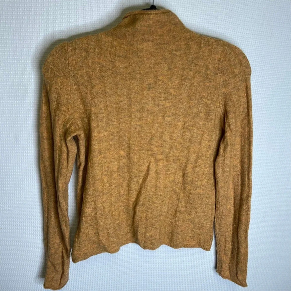 Madewell | Mockneck Mustard Sweater Alpaca Wool - Picture 3 of 7